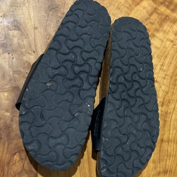 Birkenstocks Birks Madrid Black Single Strap Woman EU 38 Size 8 8.5 Sandals - Picture 3 of 5